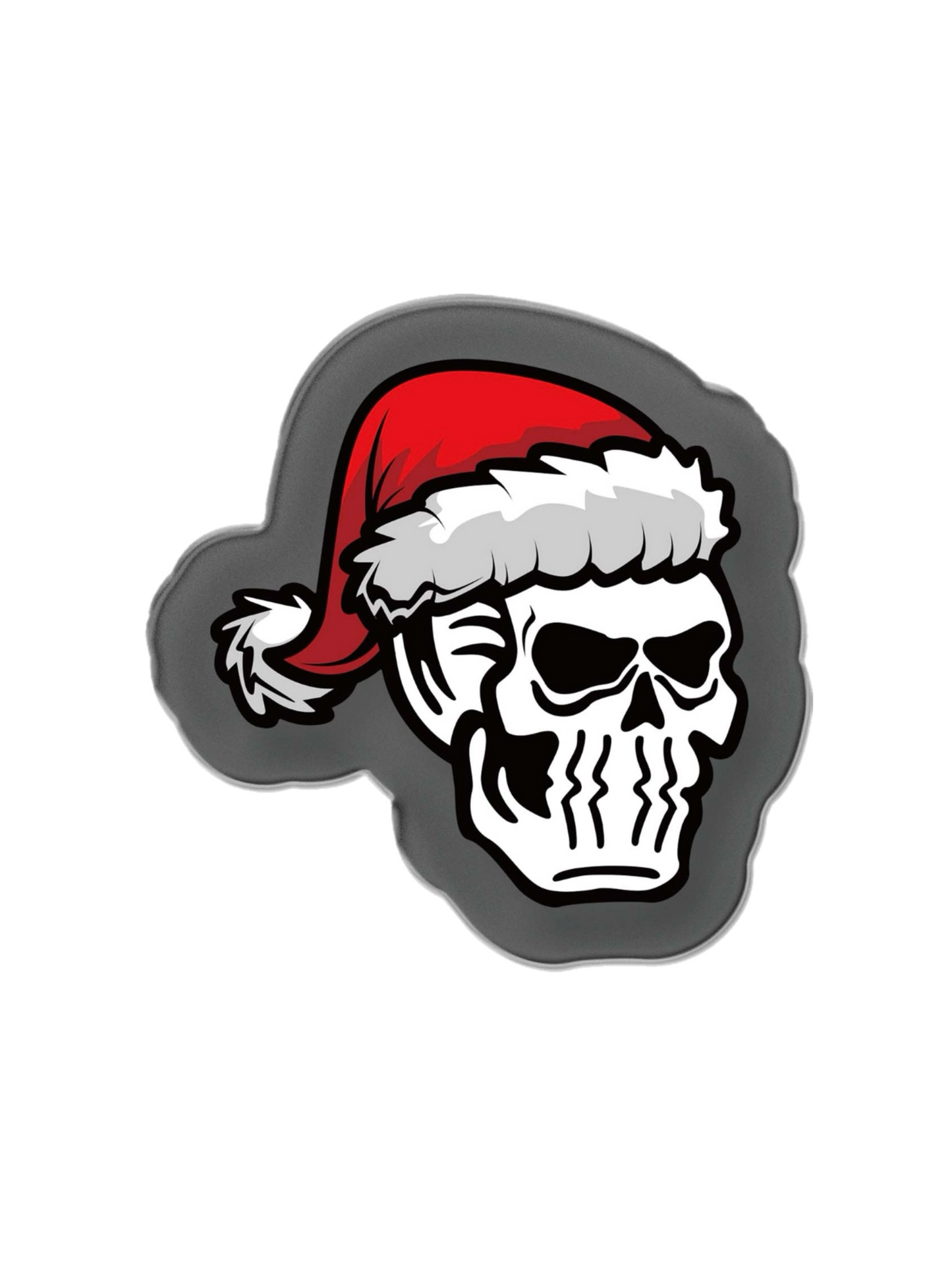 CHRISTMAS SKULL ACRYLIC PIN